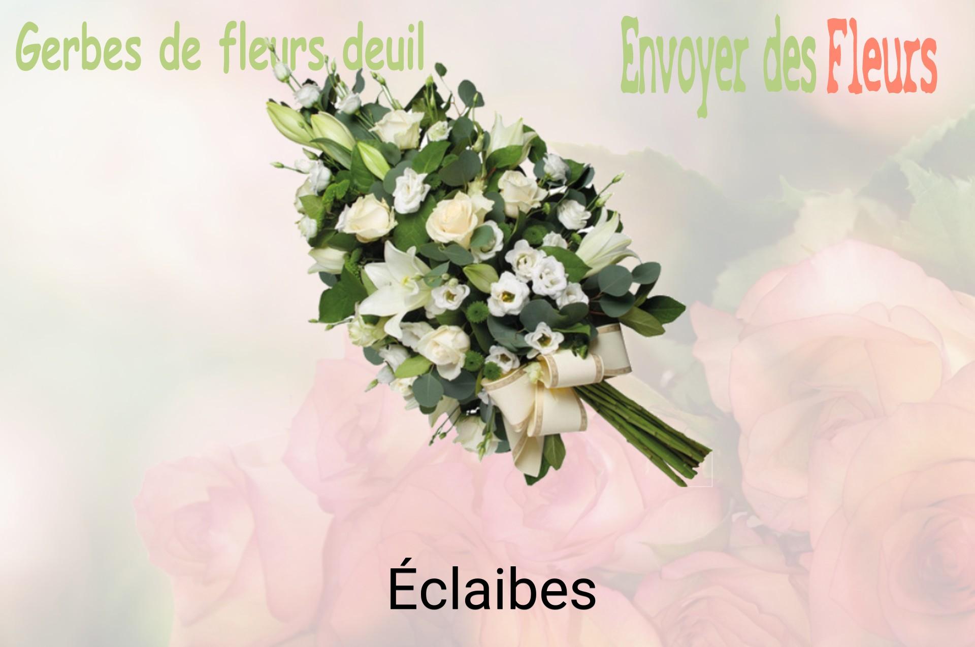 Gerbe de fleurs de deuil livrée à Éclaibes